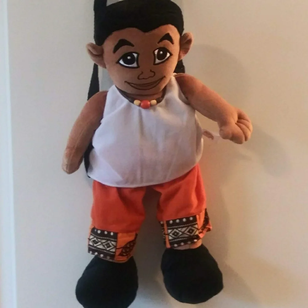 Rare Authentic Vintage Kip Blanket & Backpack Limited Edition African Doll.
